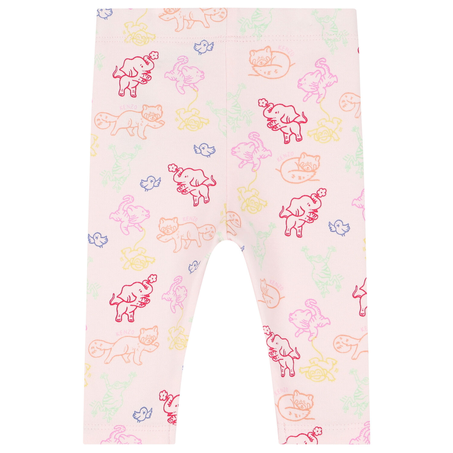 Baby Girls Pink Logo & Animals Leggings Set, 1, hi-res